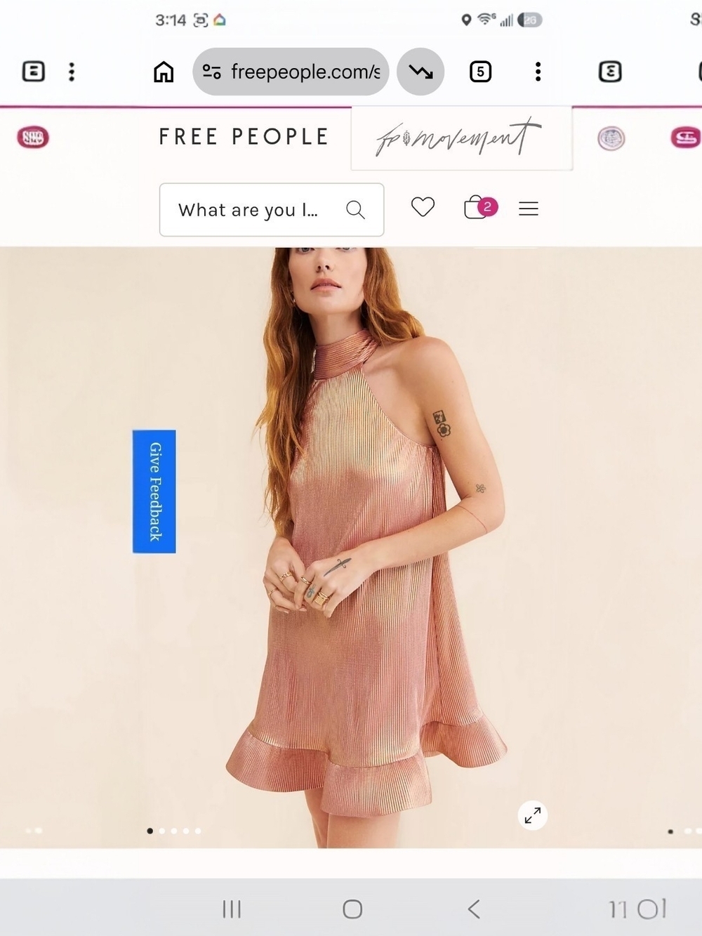 Saylor Pink Ombre Ruffle Halter Mini Dress